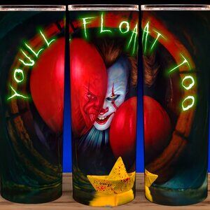 Pennywise IT Horror Movie You'll Float Too Cup Mug Tumbler